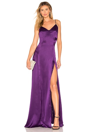 fitted lace wedding dress Amanda Uprichard - Lavender Babydoll Short Sleeve Dress w/ Tie-up Back Sz L main image 1