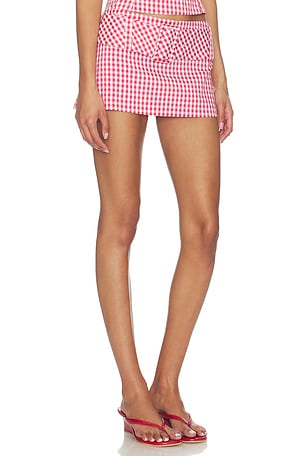 Amanda Uprichard JUPE-SHORT ALISTAIR en Rouge