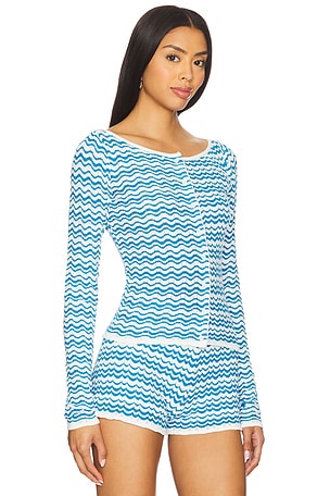 Amanda Uprichard Breezy Cardigan in Blue