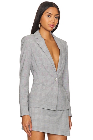 Amanda Uprichard Mercer Blazer in Grey