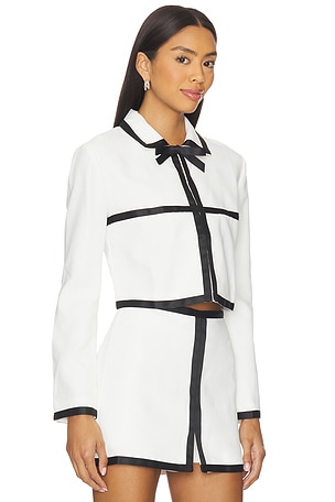 Amanda Uprichard Trey Jacket in Ivory