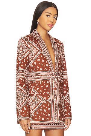 Amanda Uprichard Grady Blazer in Brown