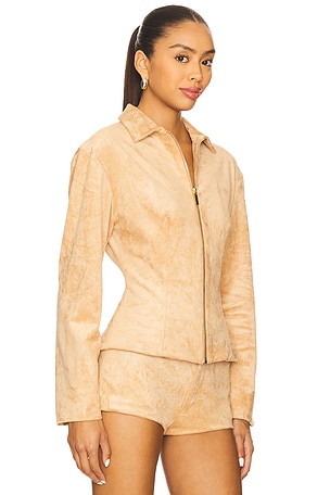 Amanda Uprichard x REVOLVE Grace Jacket in Tan