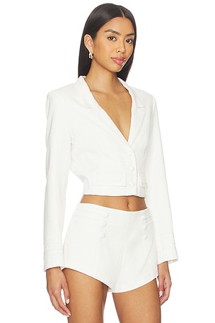 Amanda Uprichard Courtney Jacket in Ivory