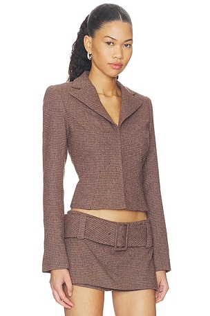 Amanda Uprichard Sutton Jacket en Marron