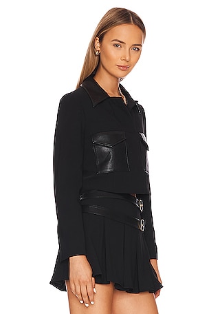 Amanda Uprichard Sanders Jacket in Black