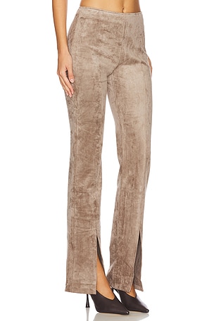 Amanda Uprichard Tavira Pants in Taupe