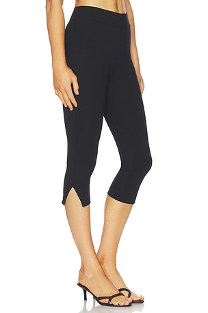Amanda Uprichard Nico Capri Pants in Black