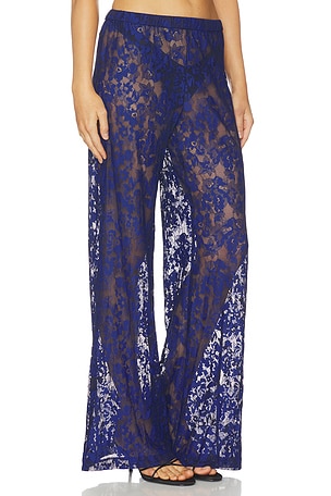 Amanda Uprichard PANTALON MARIKO en Marine
