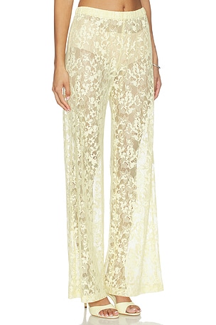 Amanda Uprichard Mariko Pants in Yellow