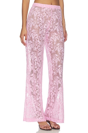 Amanda Uprichard x REVOLVE Mariko Pants in Pink. Size XS. Also
