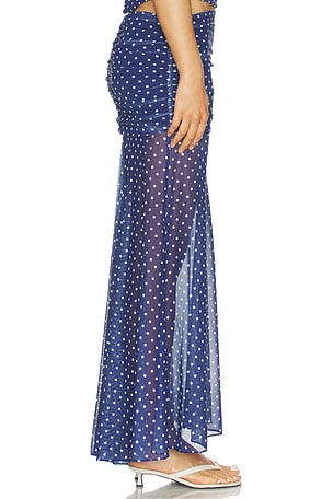 Amanda Uprichard Leo Skirt in Navy