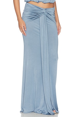 Amanda Uprichard Breana Maxi Skirt in Blue