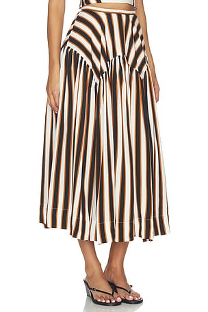 Amanda Uprichard JUPE MIDI SPENCER en Multi