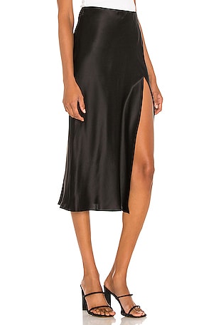 Amanda Uprichard Ludlow Slit Skirt in Black