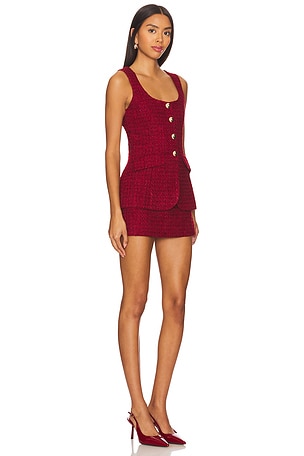 Amanda Uprichard Kya Romper in Wine