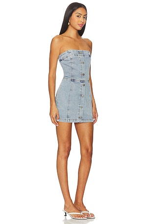 Amanda Uprichard Scorpio Skort Romper in Blue