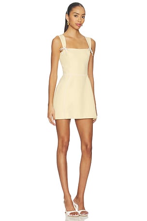 Amanda uprichard baylee romper en color amarillo limon