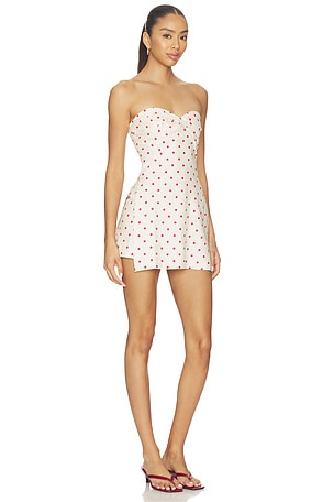 Amanda Uprichard x REVOLVE Soho Skort Romper in Beige