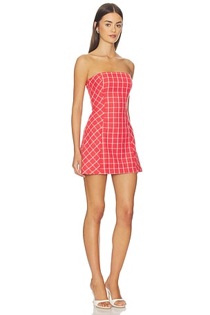 Amanda Uprichard Daisy Romper in Red