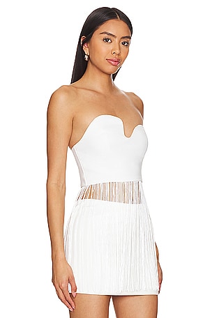 Amanda Uprichard x REVOLVE Puzzle Strapless Top in Ivory