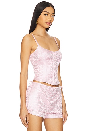 Amanda Uprichard Deserae Top in Pink