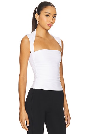 Amanda Uprichard x REVOLVE Short Sleeve Momo Top in Ivory