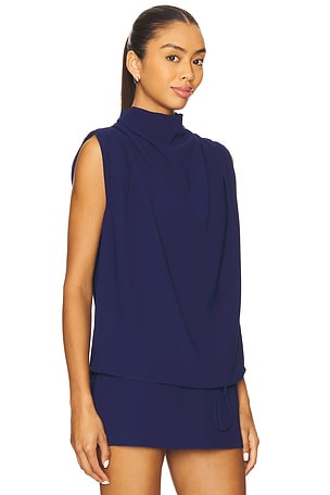 Amanda Uprichard x REVOLVE Sleeveless Fabienne Top in Navy. Size XS. Also