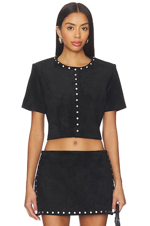 Braswell Suede Top Amanda Uprichard