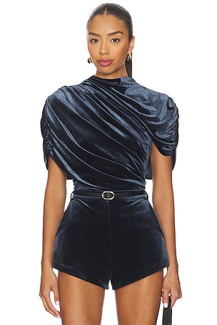 x REVOLVE Evianna Velvet Top Amanda Uprichard