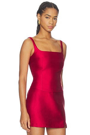 Amanda Uprichard Jacksonville Top en Rouge