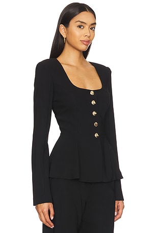 Amanda Uprichard Kailey Top in Black