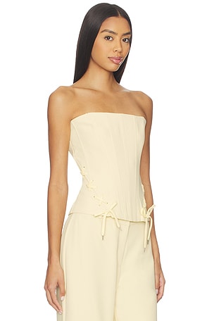 Amanda Uprichard Hathaway Top en Jaune