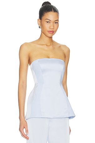 Amanda Uprichard Linda Top in Baby Blue