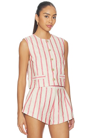 Amanda Uprichard Jeremiah Top in Red