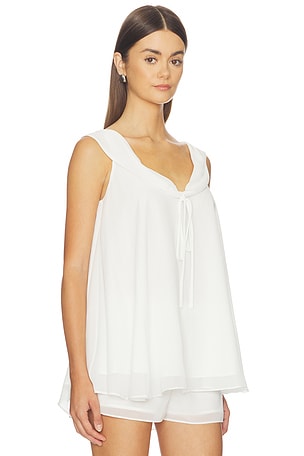 Amanda Uprichard Polly Top in Ivory