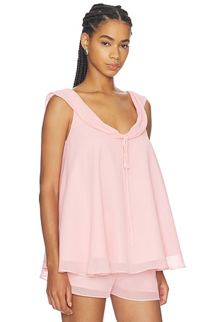 Amanda Uprichard Polly Top in Pink