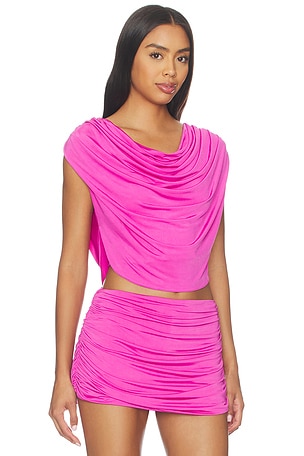 Amanda Uprichard Amika Top in Pink