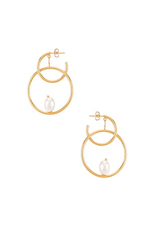 Double Hoop Earring Amber Sceats