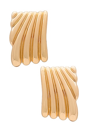 Ribbed Statement Earring Amber Sceats