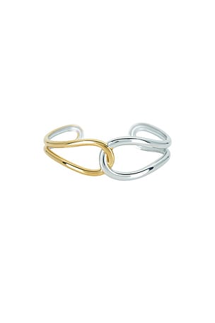 Amber Sceats Ellis Bracelet in Metallic Gold,Metallic Silver