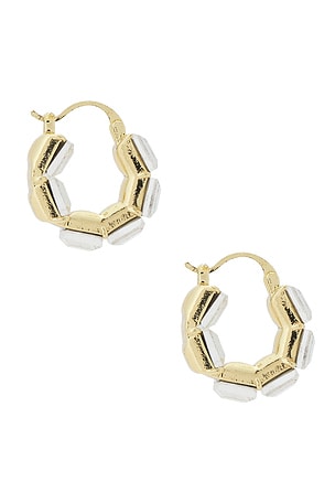 Amber Sceats Beau Earrings in Metallic Gold