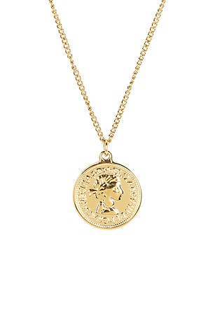 Amber Sceats Felix Necklace in Metallic Gold