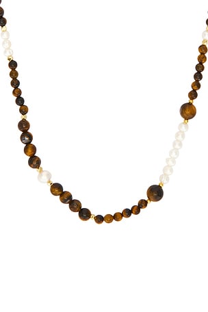 Amber Sceats Praia Necklace in Brown