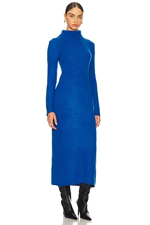 American Vintage Falyday Sweater Dress in Blue