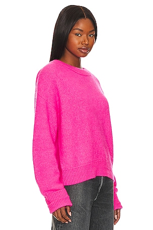 American Vintage Vitow Sweater in Fuchsia