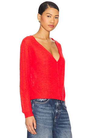 American Vintage Dummy Cardigan in Red