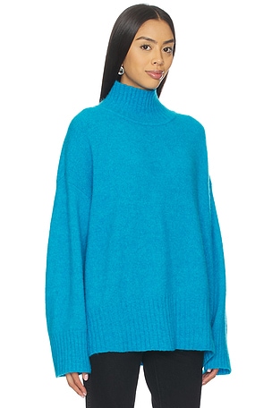 American Vintage Vito Turtleneck Sweater in Blue