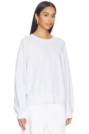 American Vintage Crewneck Sweater in Light Grey