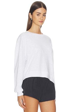 American Vintage Cropped Sweater in White